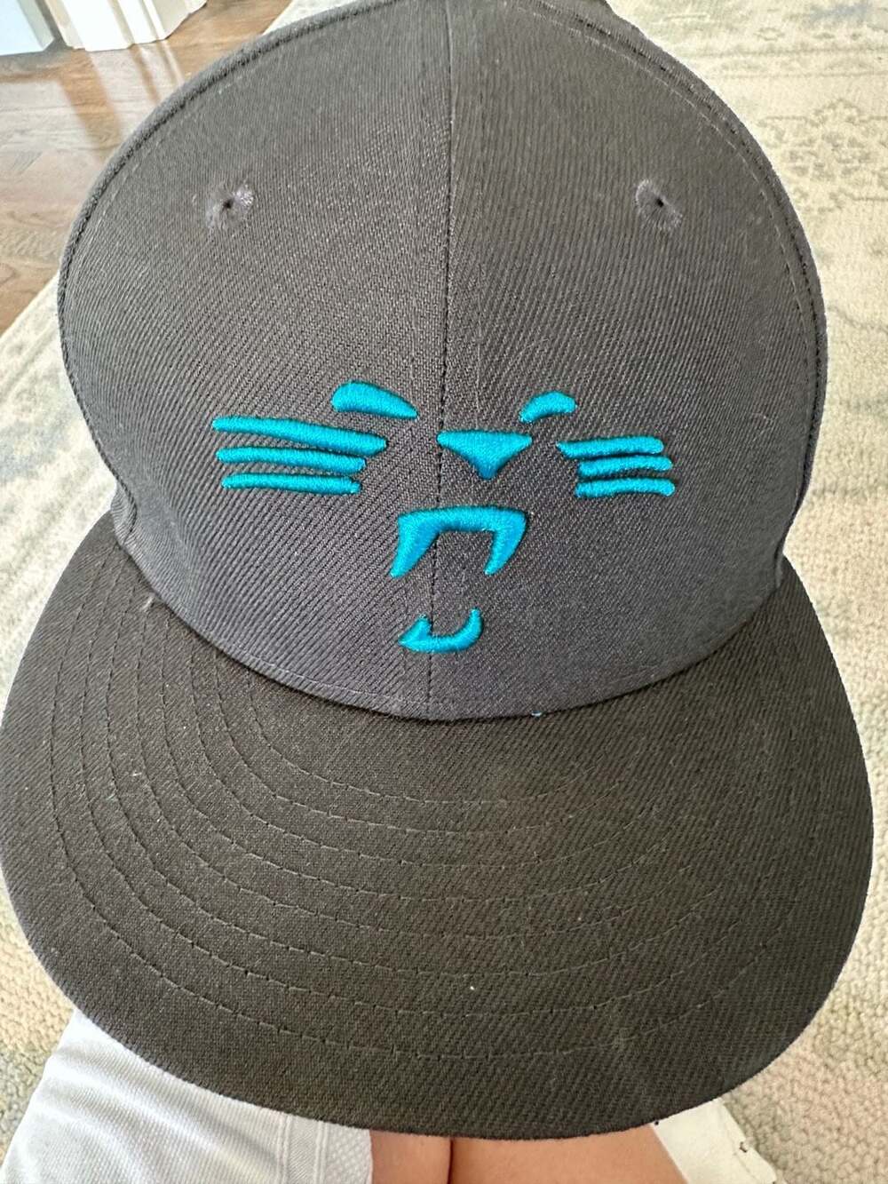 Carolina Panthers NFL Logo Elements Graphite Men's 9FIFTY Fitted Hat